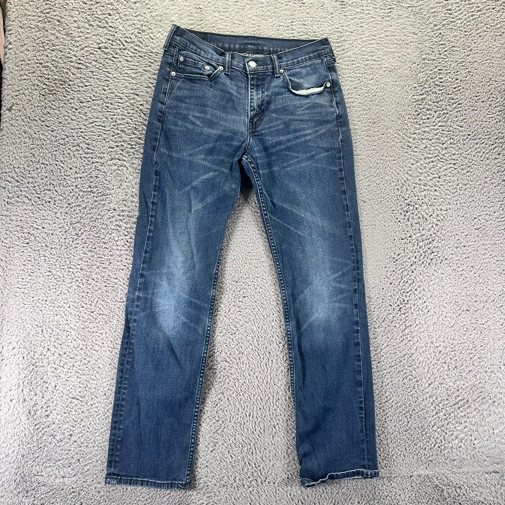 Levi's 511 Jeans Men 30x32 Blue Cotton Denim Straight Workwear Whiskered Stretch